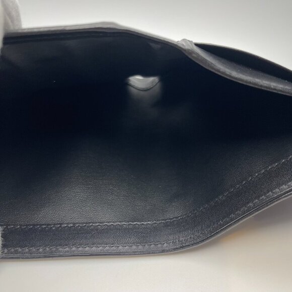 Celine Triomphe Printed Canvas & Leather Compact Wallet - Black - Preowned - Picture 11 of 13